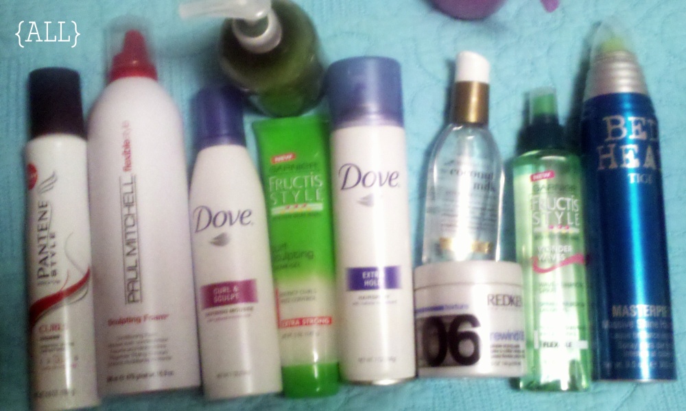 Hair products I don't use